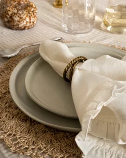 Aiden Soft Gray Dinner Plate