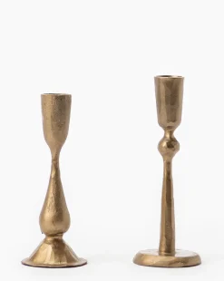 Antique Brass Taper Candle Holder
