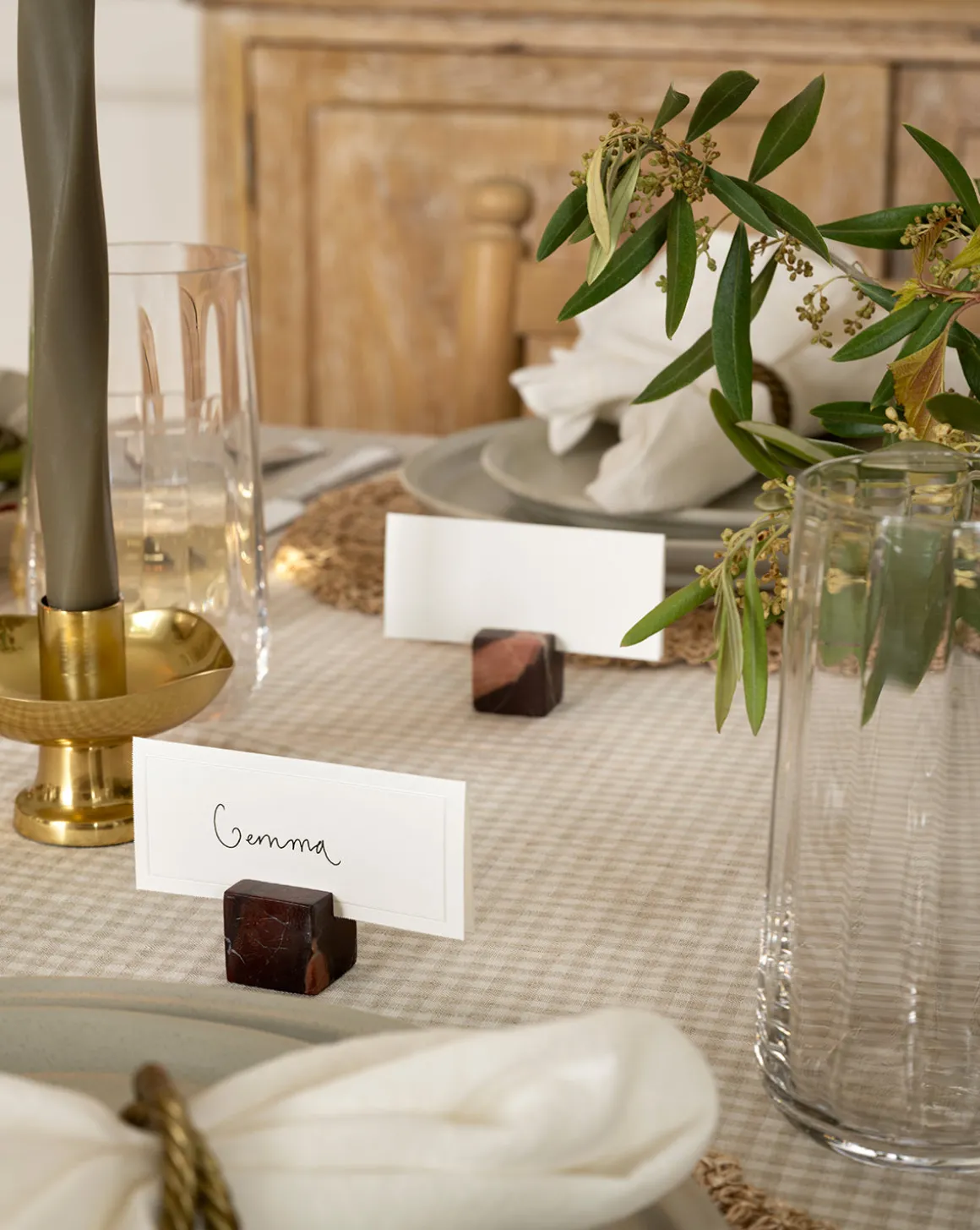 Auburn Marble Place Card Holders (Set of 4)
