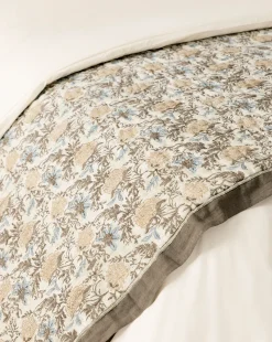 Audrey Tan Block Print Quilt