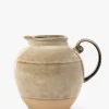 Brown Stoneware Pitcher