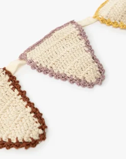 6' Cotton Crocheted Pennant Garland