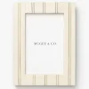 Cream Double Striped Frame