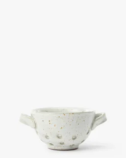 Cream Handled Berry Bowl