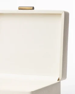 Cream Shagreen Box