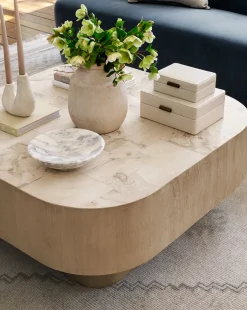 Cream Shagreen Box