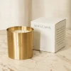 Embossed Brass Candle