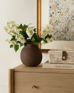 Faux White Lilac Stem
