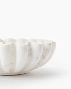 Fluted Marble Bowl