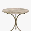 Fossil Marble End Table