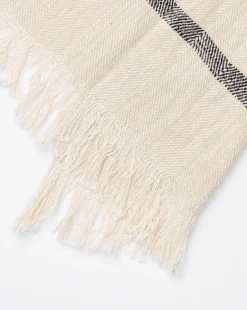 Fringed Striped Tea Towel (Set of 2)