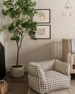 Gingham Kids Chair