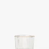 Gold Rimmed Glass Votive