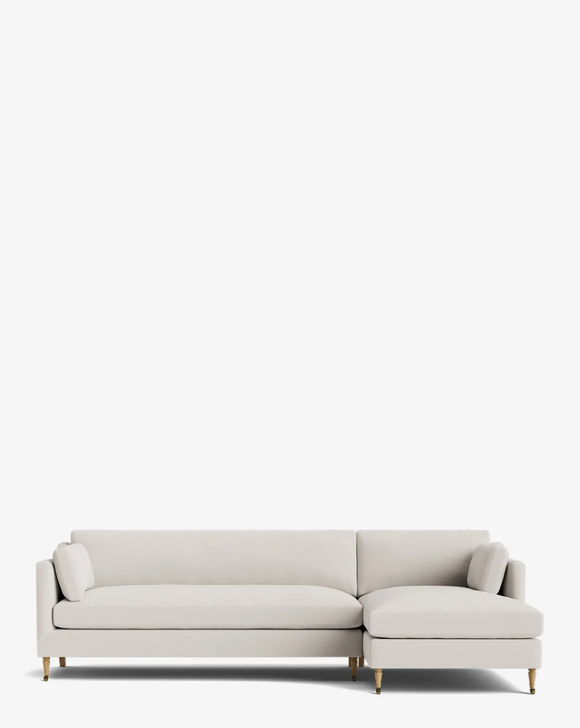 Haverford Upholstered Right Chaise Sectional 113"