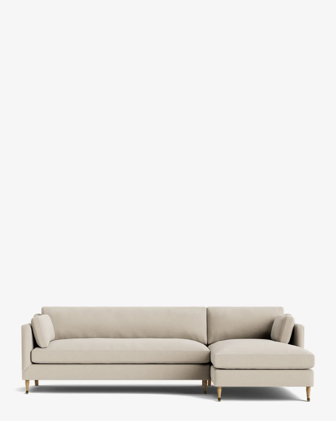 Haverford Upholstered Right Chaise Sectional 113"