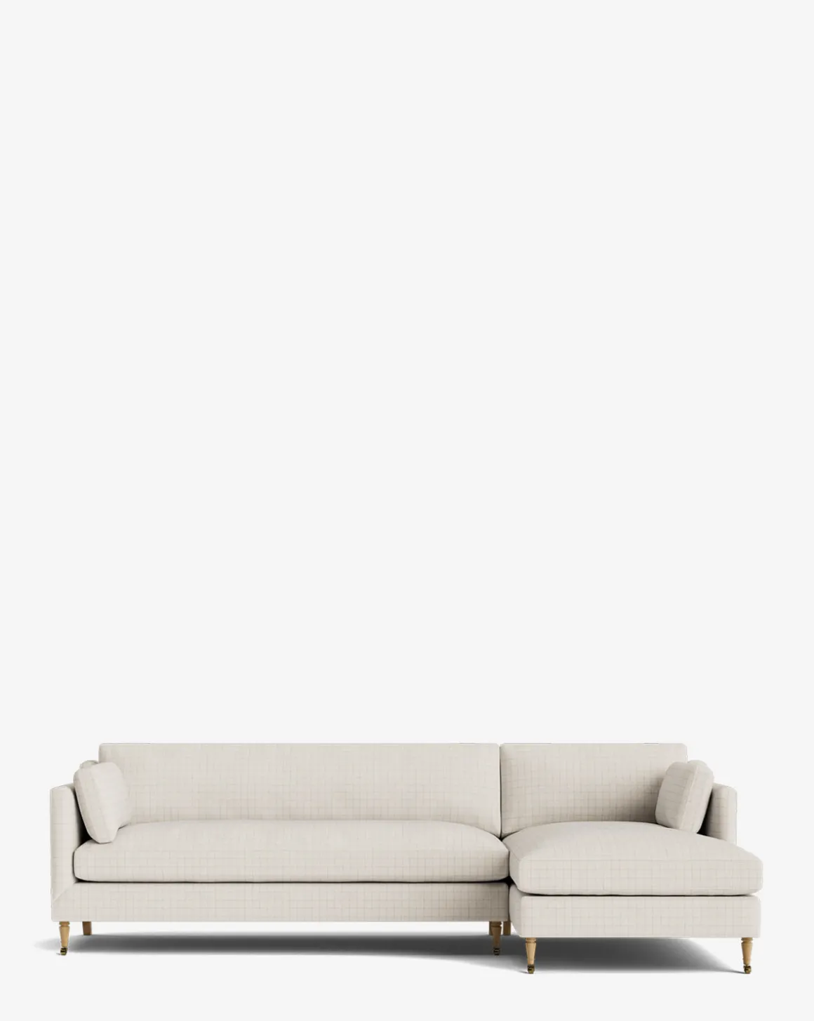 Haverford Upholstered Right Chaise Sectional 113"