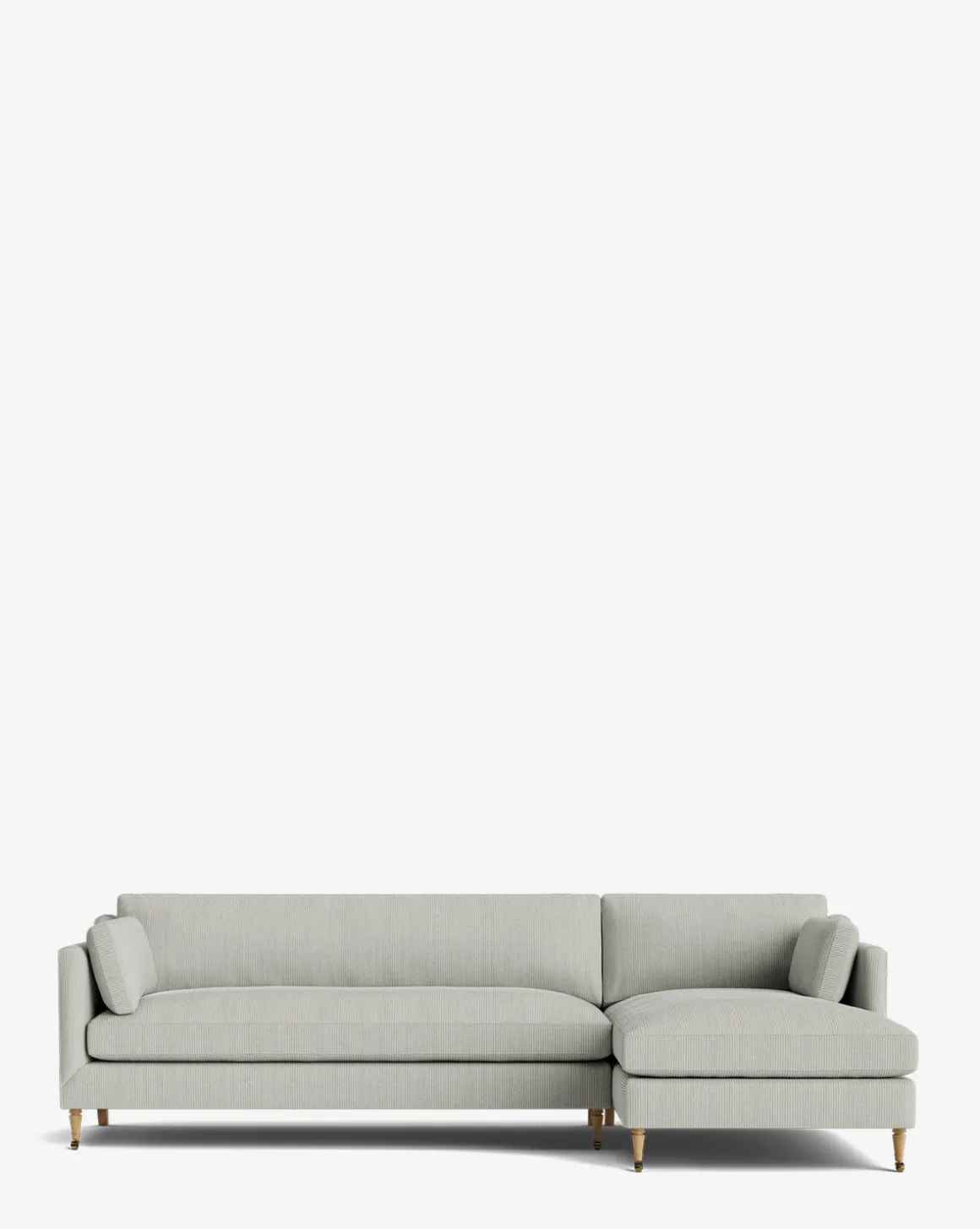 Haverford Upholstered Right Chaise Sectional 113"