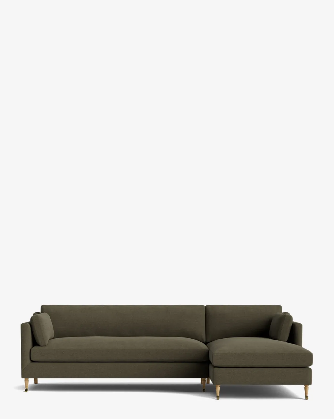 Haverford Upholstered Right Chaise Sectional 113"