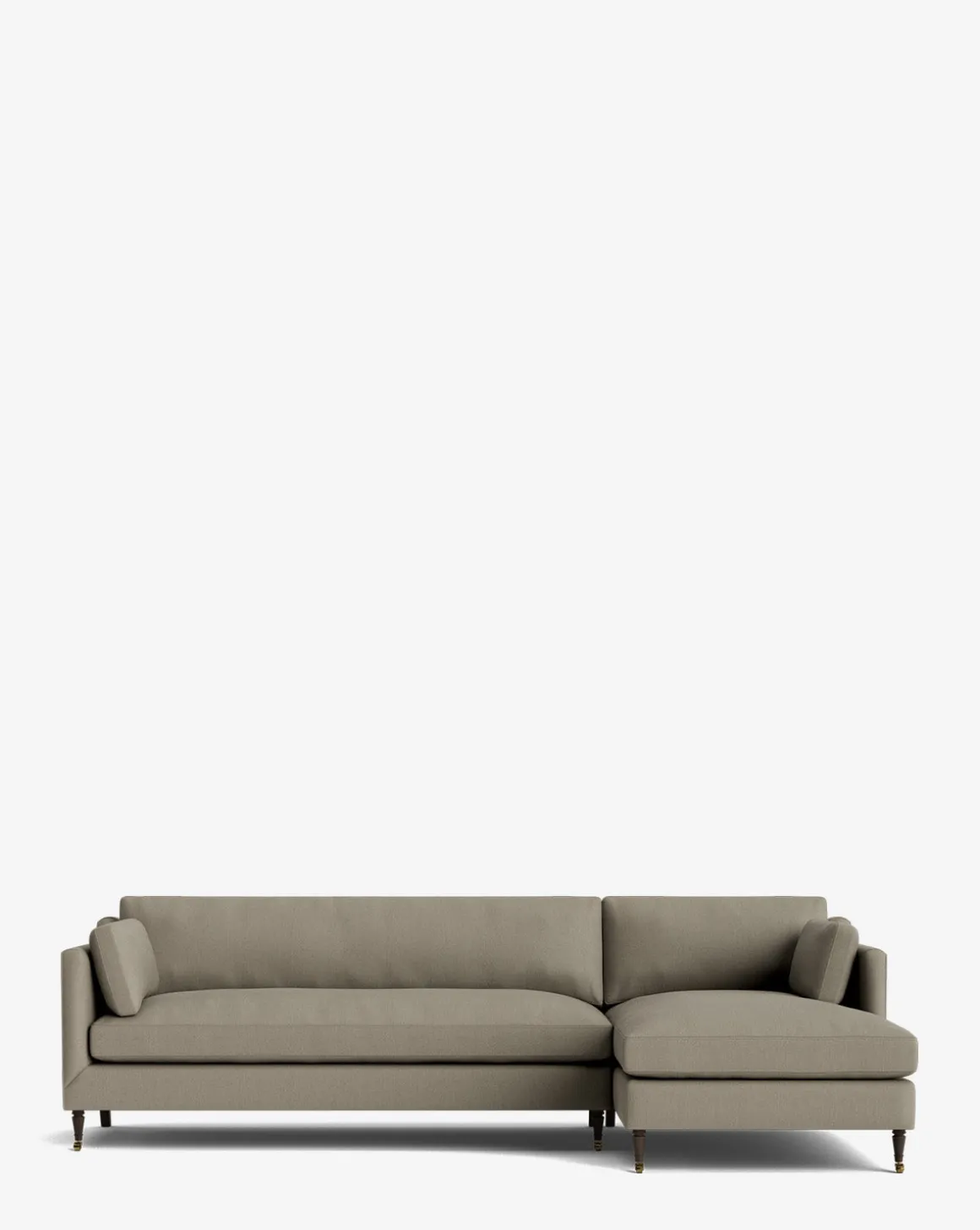 Haverford Upholstered Right Chaise Sectional 113"