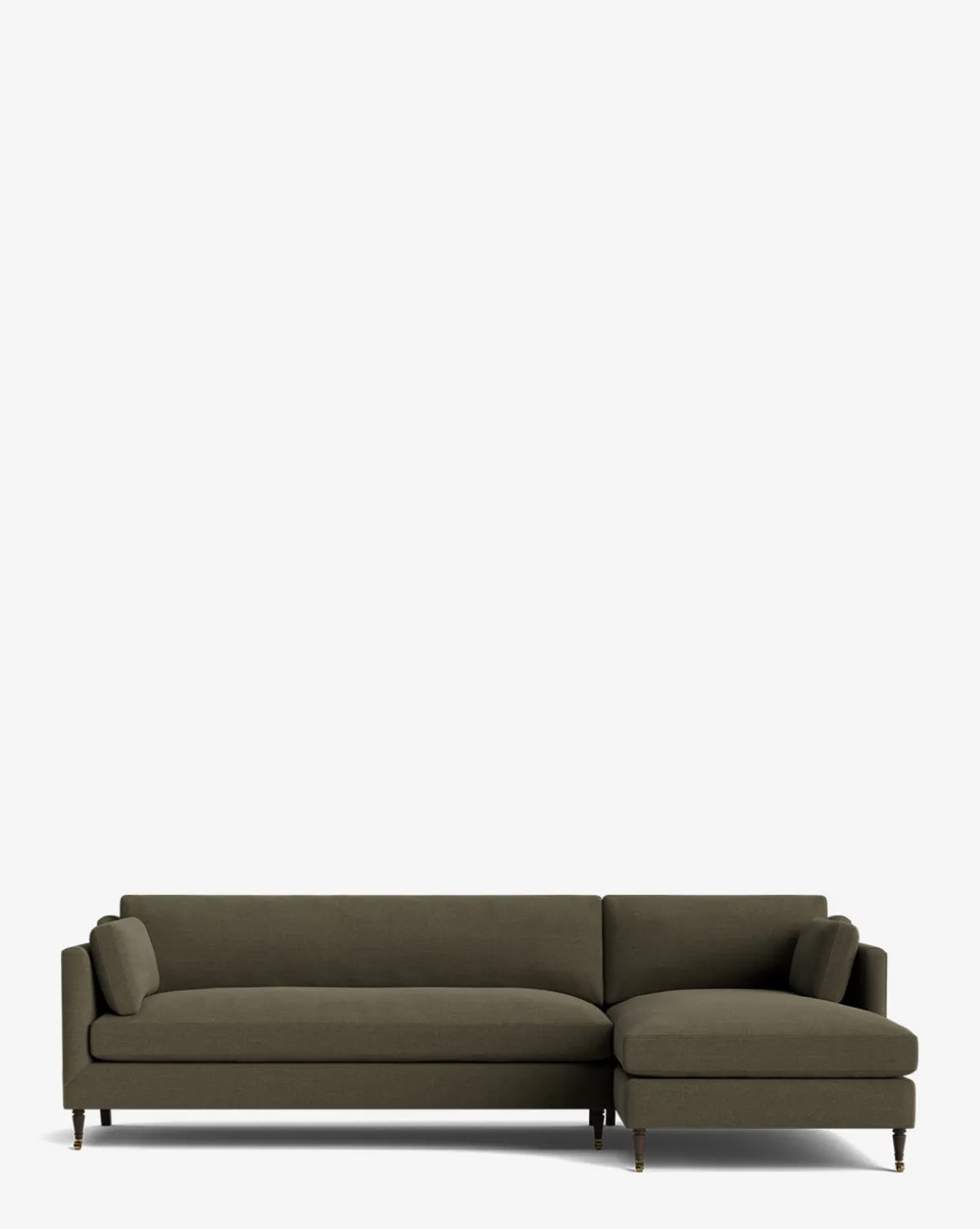 Haverford Upholstered Right Chaise Sectional 113"