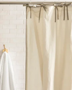 Lillian Linen Shower Curtain