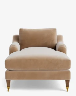 Lucille English Roll Arm Chaise Lounge
