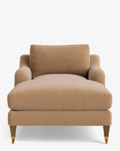 Lucille English Roll Arm Chaise Lounge