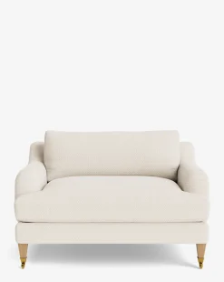 Lucille English Roll Arm Chair and a Half