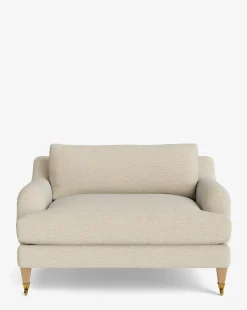 Lucille English Roll Arm Chair and a Half