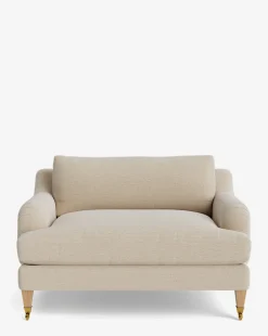 Lucille English Roll Arm Chair and a Half
