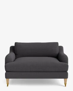 Lucille English Roll Arm Chair and a Half
