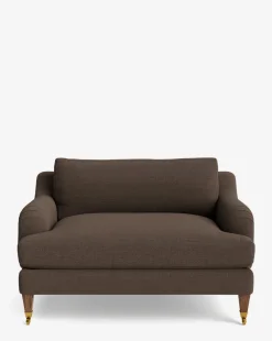 Lucille English Roll Arm Chair and a Half