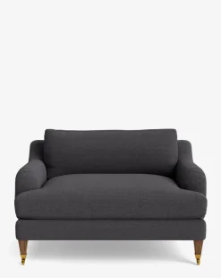 Lucille English Roll Arm Chair and a Half
