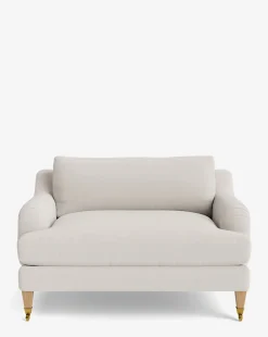 Lucille English Roll Arm Chair and a Half