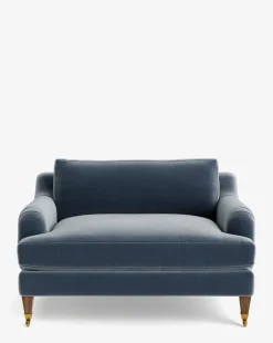 Lucille English Roll Arm Chair and a Half