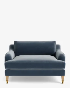 Lucille English Roll Arm Chair and a Half