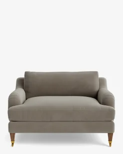 Lucille English Roll Arm Chair and a Half
