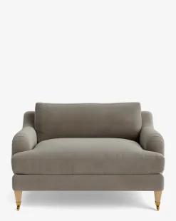 Lucille English Roll Arm Chair and a Half