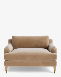 Lucille English Roll Arm Chair and a Half