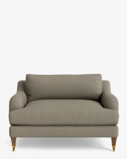 Lucille English Roll Arm Chair and a Half