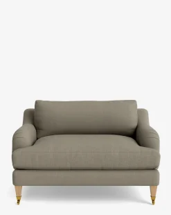 Lucille English Roll Arm Chair and a Half
