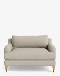 Lucille English Roll Arm Chair and a Half