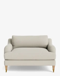 Lucille English Roll Arm Chair and a Half