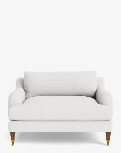 Lucille English Roll Arm Chair and a Half