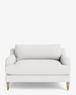 Lucille English Roll Arm Chair and a Half