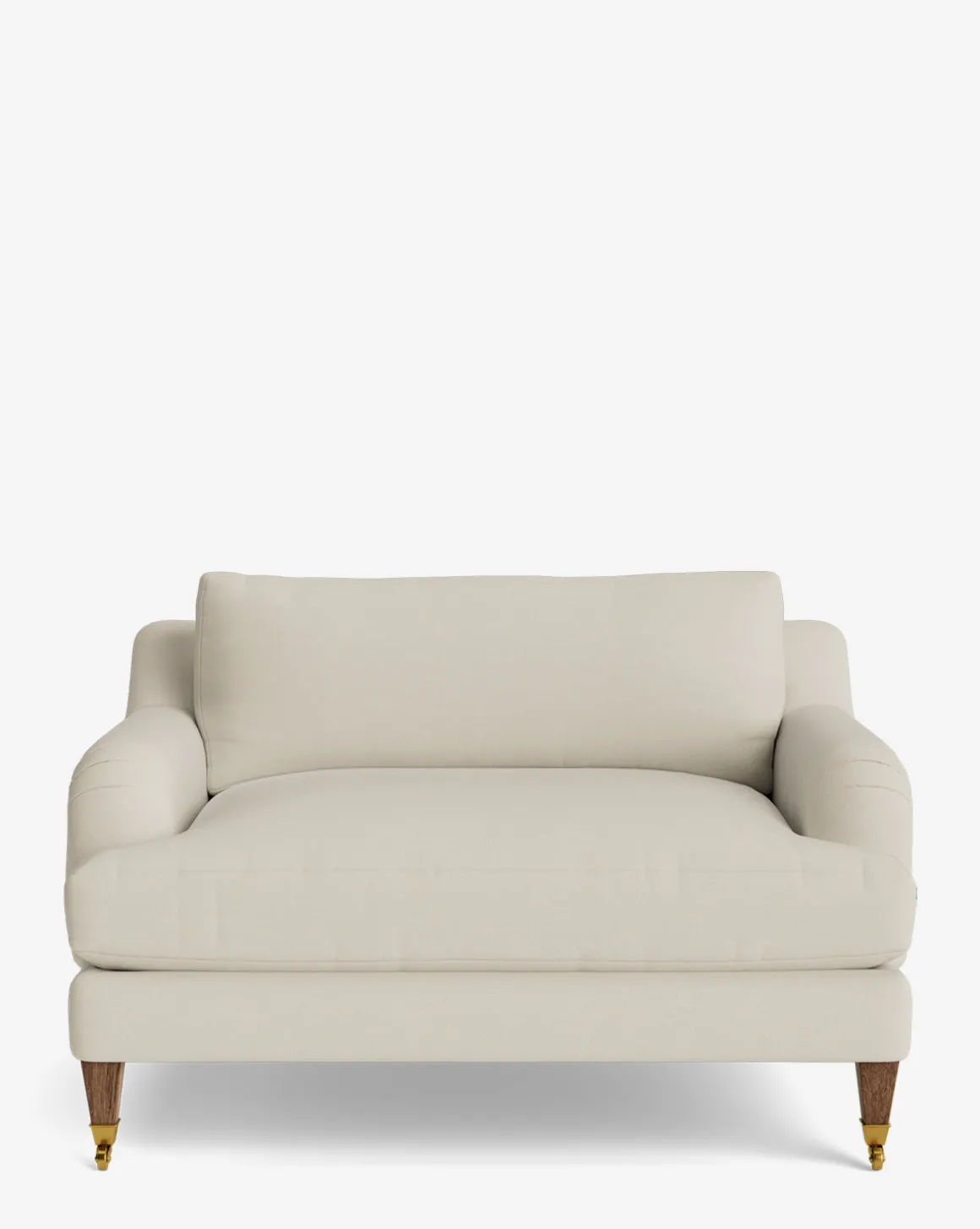 Lucille English Roll Arm Chair and a Half