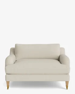 Lucille English Roll Arm Chair and a Half
