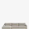 Lucille English Roll Arm Left Chaise Sectional 107"