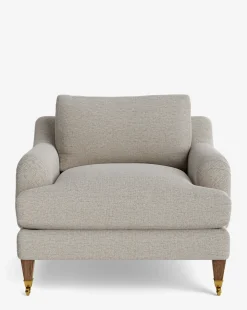 Lucille English Roll Arm Lounge Chair
