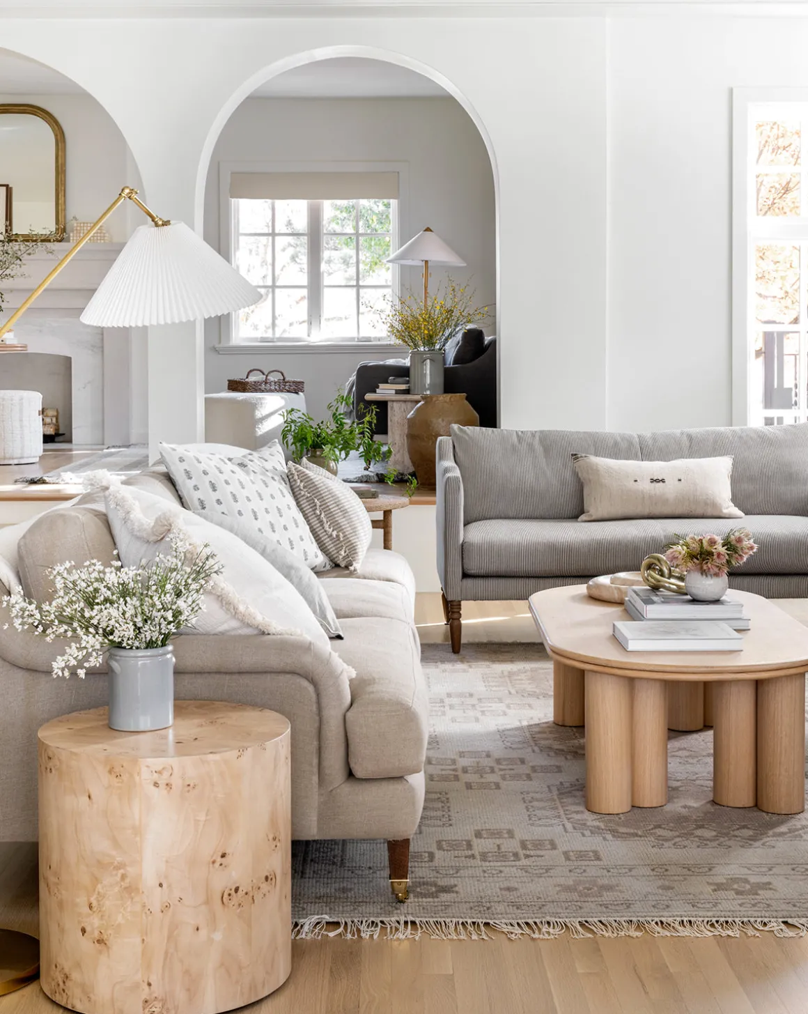 Lucille English Roll Arm Sofa 78"